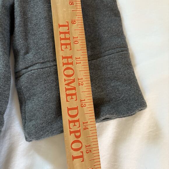 French Connection 3/4 Sleeve Gray Cotton 3 Button Short Jacket Size 8 - Picture 12 of 13